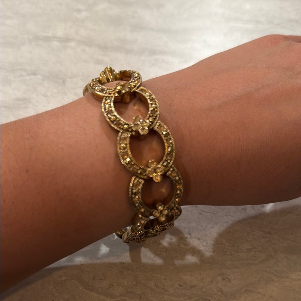 Gold Rope Pattern Chain Bracelet